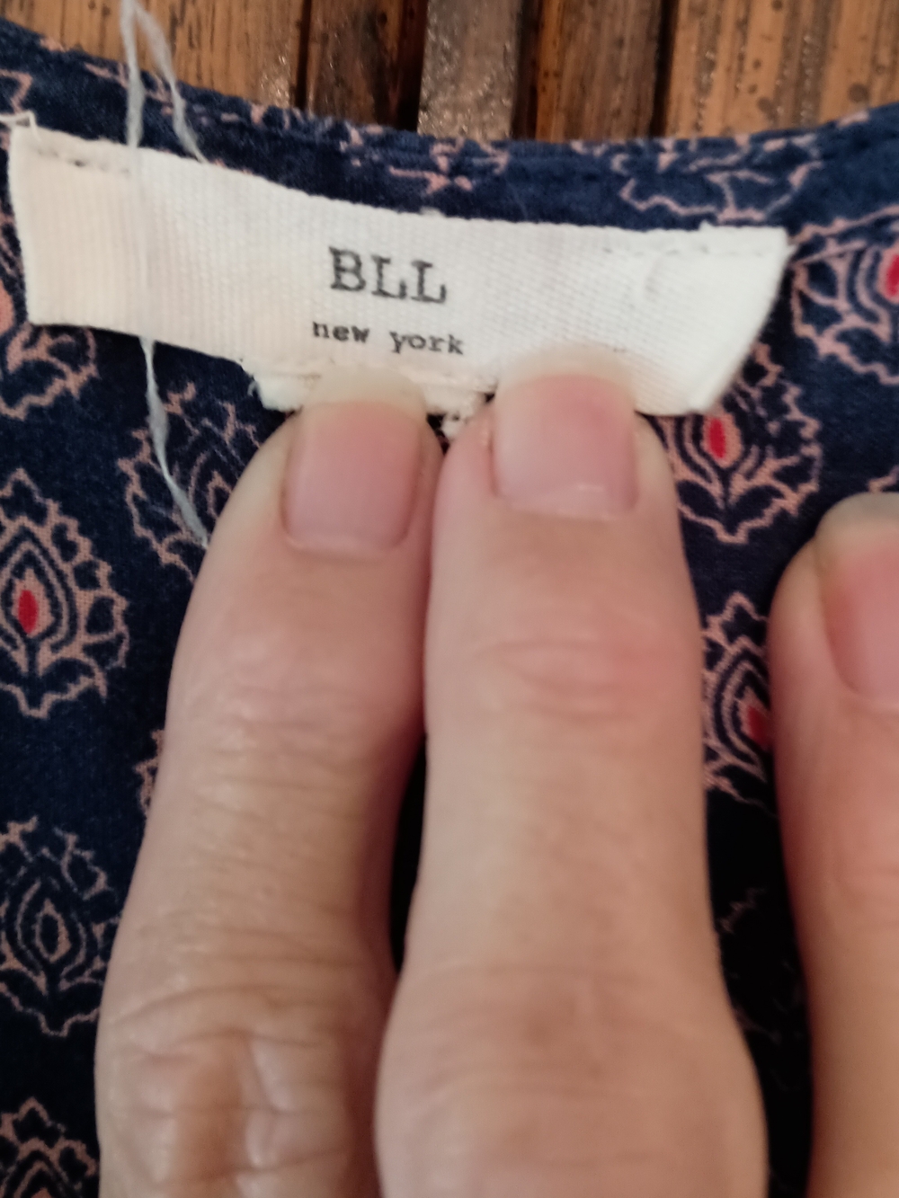 Paisley Border Sleeveless Midi Dress - Blue, Orange & Pink - Picture 2 of 4